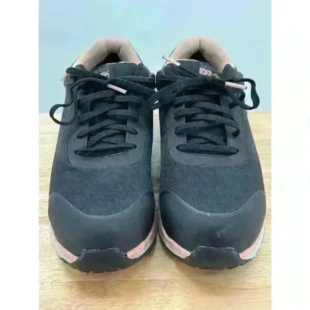 Timberland PRO Drivetrain Comp-Toe Work Sneaker Black‎ & Pink Women's Size 8.5
